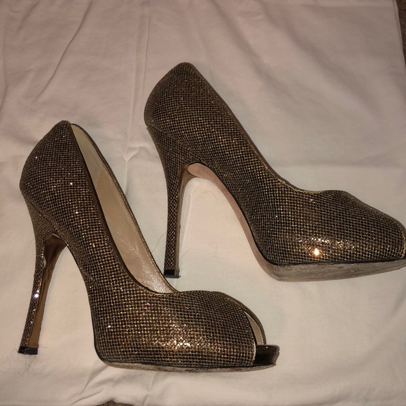 Jean-michel Cazabat Bronze Heels - Picture 1 of 8